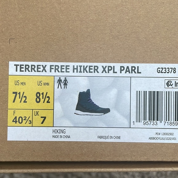 Adidas free hiker xploric parley sz 7.5 - Picture 5 of 5